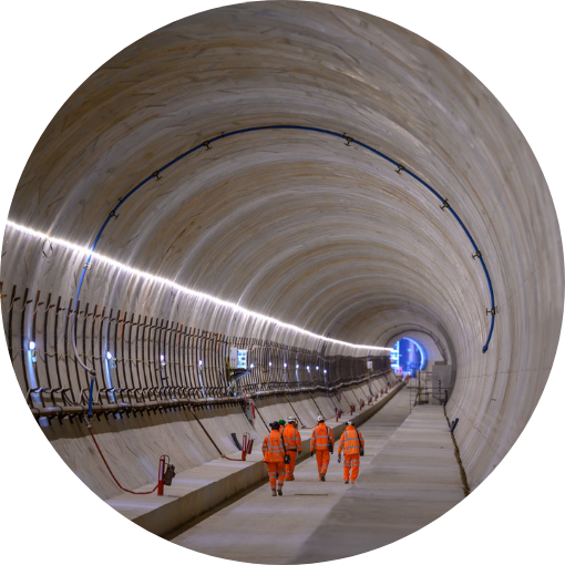 Artist's impression of a High Speed 2 viaduct